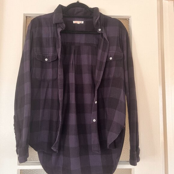 Sundry - Blue & Black Checkered Flanne; - Picture 1 of 3